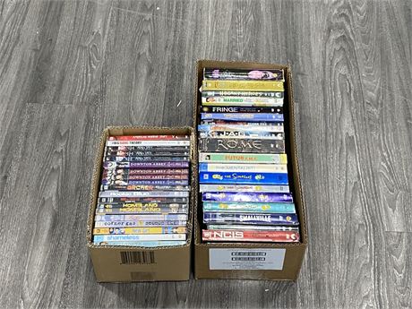 2 BOXES OF DVD BOX SETS