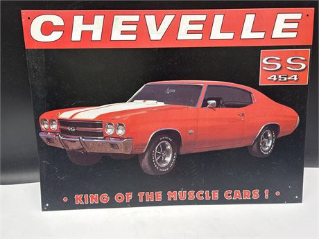 CHEVELLE SS 454 METAL SIGN