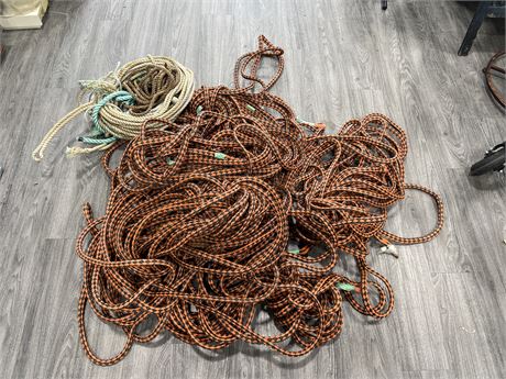 LARGE LOT OF ROPE - SOME VINTAGE