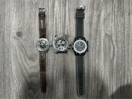 3 MISC MENS WATCHES