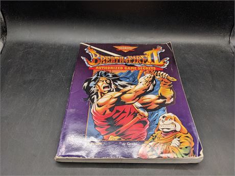 ULTRA RARE - BREATH OF FIRE II - AUTHORIZED SECRET GUIDE - VERY GOOD CONDITION