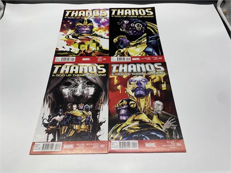 THANOS A GOD UP THERE LISTENING #1-4 COMPLETE SET