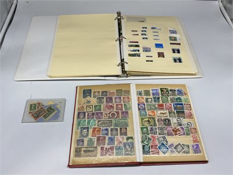 LOT OF MISC STAMPS (Top binder is all CND, half full)