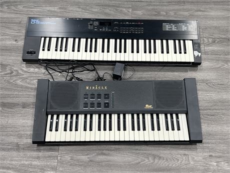 ROLAND & MIRACLE KEYBOARDS - UNTESTED / AS IS