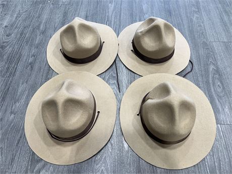4 SCOUT MASTER HATS