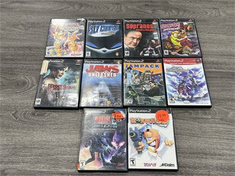 10 PS2 GAMES