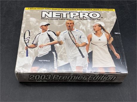 2003 SEALED NETPRO CARD BOX - FEDERER, NADAL, SERENA ROOKIES