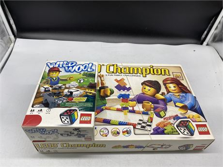 2 OPEN BOX LEGO CHAMPION AND WILD WOOL