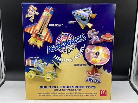 VINTAGE YOUNG ASTRONAUTS HAPPY MEAL STORE DISPLAY (19”X19”)