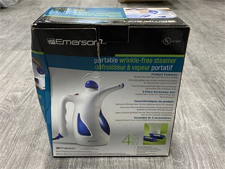 EMERSON CLOTHING STEAMER IN BOX