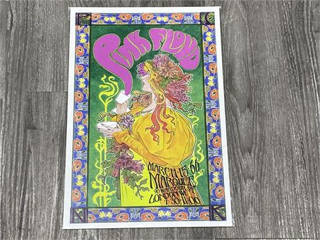 PINK FLOYD MARCH 15. 66 POSTER (12”X18”)
