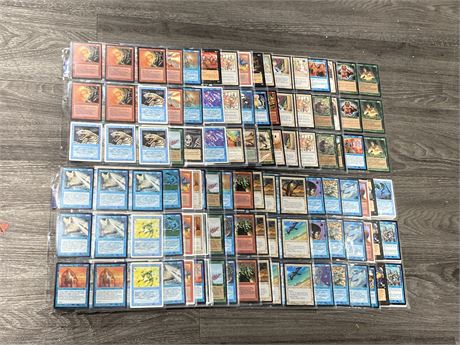 300+ MAGIC THE GATHERING CARDS IN SHEETS - MINT