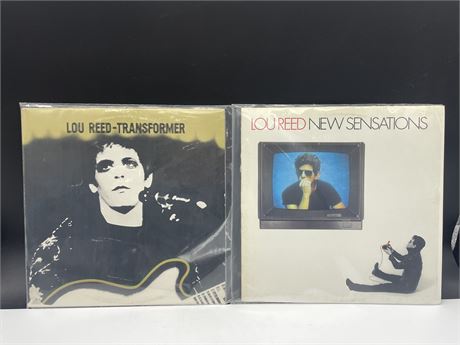 2 LOU REED RECORDS - EXCELLENT (E)