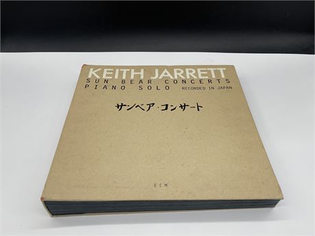 KEITH JARRETT SUN BEAR CONCERTS - PIANO SOLO - 10LP BOX SET - EXCELLENT (E)