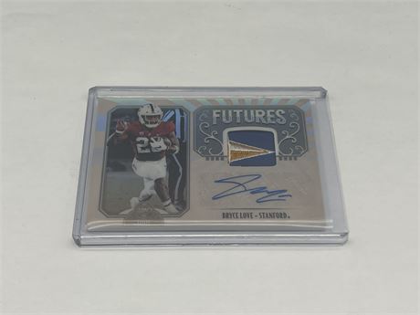 BRYCE LOVE ROOKIE PATCH AUTO