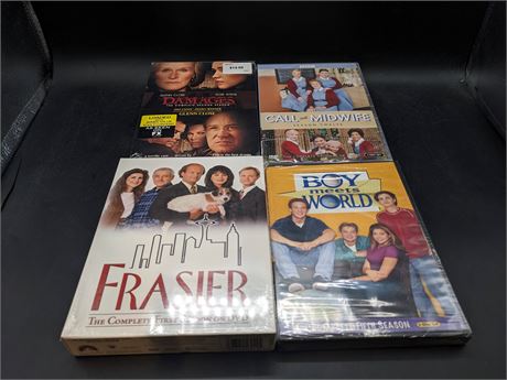 SEALED - FRASER / CALL THE MIDWIFE / BOY MEETS WORLD / DAMAGES SEASONS - DVD