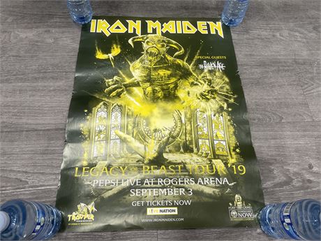 IRON MAIDEN LEGACY OF THE BEAST TOUR ‘19 VANCOUVER POSTER 18”x24”