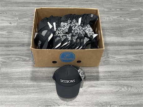 LARGE LOT OF NEW “SESSIONS” TRUCKER STYLE SNAP BACK HATS