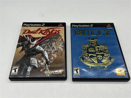 2 PS2 GAMES W/INSTRUCTIONS - GOOD CONDITION