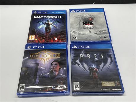 4 SEALED PS4 GAMES