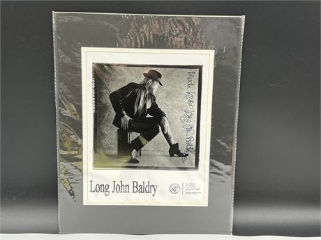 LONG JOHN BALDRY SIGNED PHOTO 11”x14” W/ COA