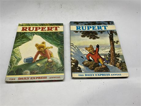 (2) 1970s RUPERT THE BEAR BOOKS