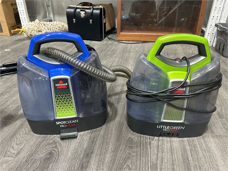 2 BISSEL STEAMCLEANERS