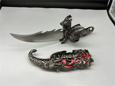 DECORATIVE STAINLESS STEEL KNIFE (16”)