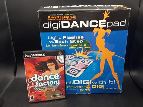 DANCE FACTORY WITH DANCE PAD - EXCELLENT CONDITION - PS2