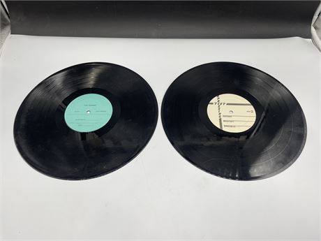2 TEST PRESSINGS - PROBABLY LOVERBOY - VG (Slightly scratched)