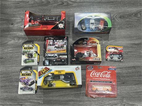 LOT OF DIECAST COLLECTABLES INCLUDING TEXACO TUGBOAT