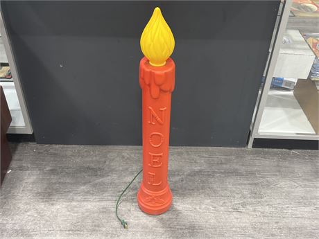 VINTAGE CANDLE BLOW MOLD - 38” TALL