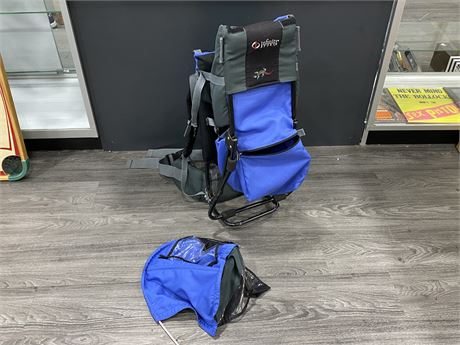 CHILD CARRIER BACKPACK W/COVER