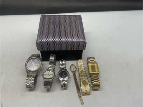 BOX OF MISC WATCHES