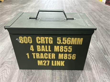 5.56MM MILITARY AMMO CAN - 13” X 9” X 7”