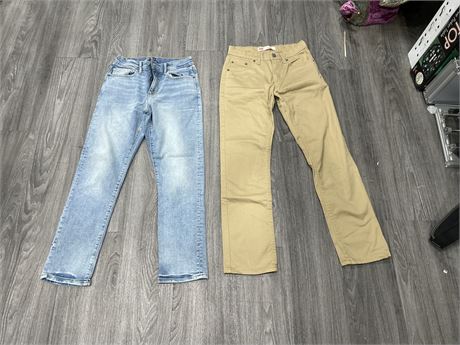 THE GAP & LEVI STRAUSS JEANS SIZE 12-14