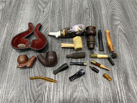 LOT OF VINTAGE TOBACCO PIPE PARTS / ACCESSORIES