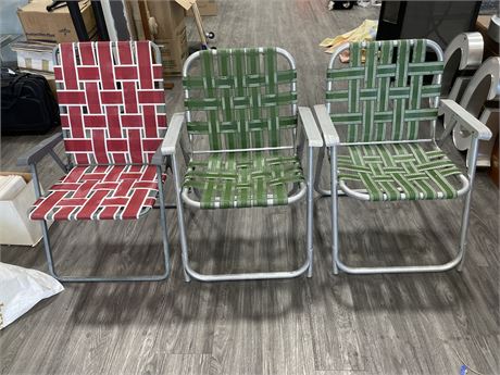 3 MCM LAWN CHAIRS