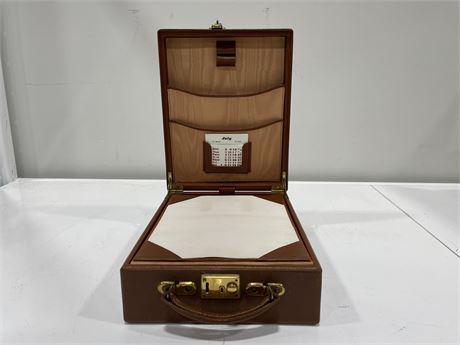 VINTAGE COLLECTORS WRITING BOX W/ CONTENTS