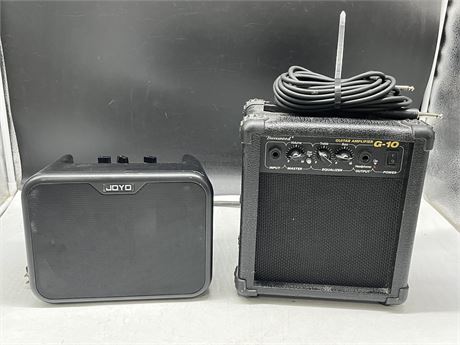 JOYO MA-10E AND BURSWOOD G-10 GUITAR AMPS