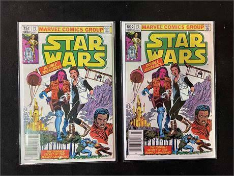 (2) STAR WARS #73 WITH RARE PRICE VARIANT