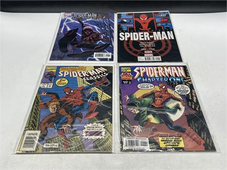 4 SPIDER-MAN FIRST ISSUE COMICS