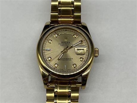 MENS ROLEX OYSTER PERPETUAL AUTOMATIC WATCH - REPRODUCTION (WORKING)