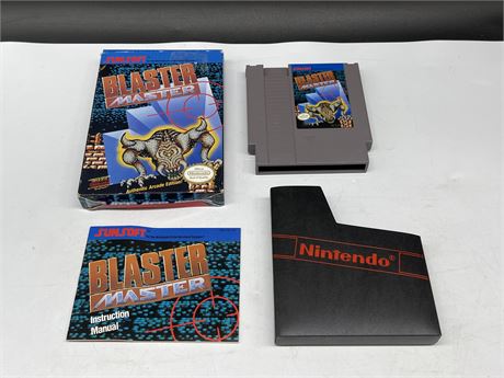 NES BLASTER MASTER W/ BOX, INSTRUCTIONS & SLEEVE
