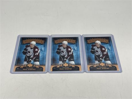 (3) 2006 ARTIFACTS PAUL STASTNY ROOKIES - MINT #’d OUT OF 599