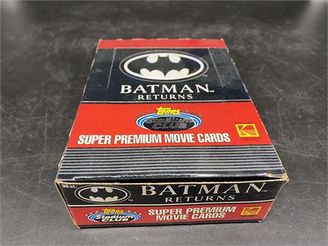 BOX OF UNOPENED BATMAN RETURNS CARDS