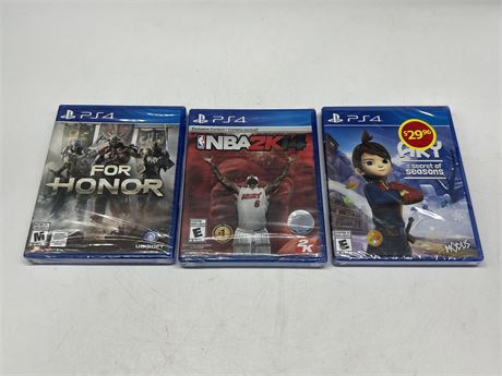 3 SEALED PS4 GAMES