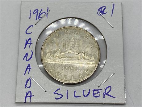 1961 CANADIAN SILVER DOLLAR