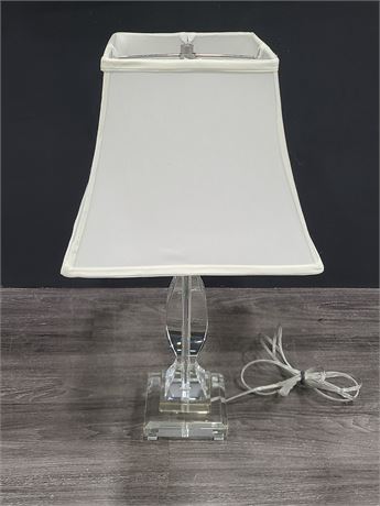 MODERN HEAVY LAMP CRYSTAL (25"Height)