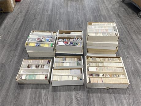 LARGE LOT OF SPORTS CARDS BOXES